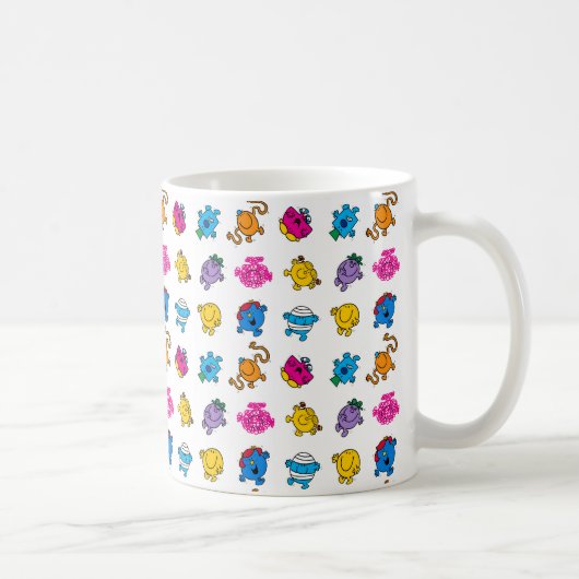 Herr Men & Little Miss | Dancing Neon Pattern Kaffeetasse (Rechts)