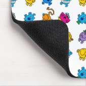 Herr Men & Little Miss | Dancing Neon Pattern Mousepad (Ecke)