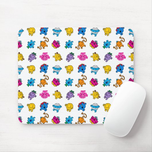 Herr Men & Little Miss | Dancing Neon Pattern Mousepad (Mit Mouse)