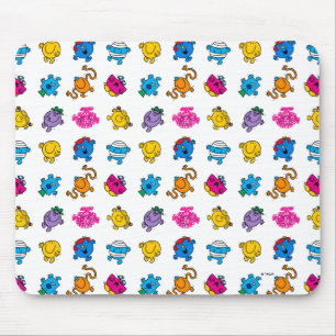 Herr Men & Little Miss   Dancing Neon Pattern Mousepad