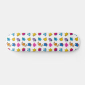 Herr Men & Little Miss | Dancing Neon Pattern Skateboard (Horizontal)