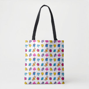 Herr Men & Little Miss   Dancing Neon Pattern Tasche