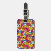 Herr Men & Little Miss | Lächelnde Gesichter Gepäckanhänger (Vorderseite vertikal)