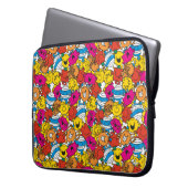 Herr Men & Little Miss | Lächelnde Gesichter Laptopschutzhülle (Vorderseite Links)