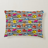 Herr Men & Little Miss | Muster der Streifen Dekokissen (Rückseite)