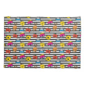 Herr Men & Little Miss | Muster der Streifen Kissenbezug (Rückseite-Links)