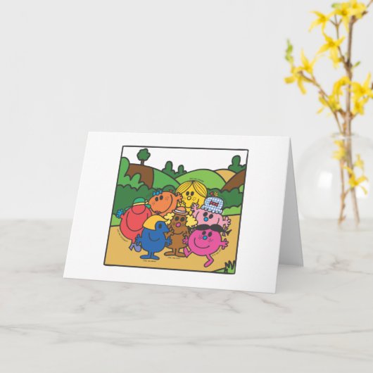 Herr Men & Little Miss Muttertag Karte (Gelbe Blume)