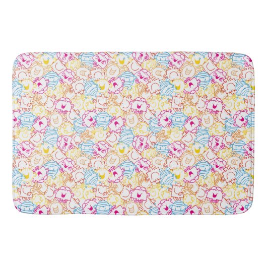 Herr Men & Little Miss | Neon Colors Pattern Badematte (Vorderseite)