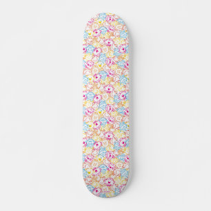 Herr Men & Little Miss Neon Colors Pattern Skateboard