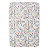 Herr Men & Little Miss | Rainbow Polka Dots Patter Badematte (Vorderseite Vertikal)