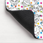 Herr Men & Little Miss | Rainbow Polka Dots Patter Mousepad (Ecke)