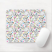 Herr Men & Little Miss | Rainbow Polka Dots Patter Mousepad (Mit Mouse)