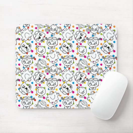 Herr Men & Little Miss | Rainbow Polka Dots Patter Mousepad (Mit Mouse)