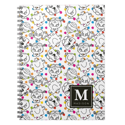 Herr Men & Little Miss | Rainbow Polka Dots Patter Notizblock (Vorderseite)