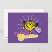 Herr Men Little Miss "Sie sind mein Sonnenschein" Postkarte (Vorne/Hinten)