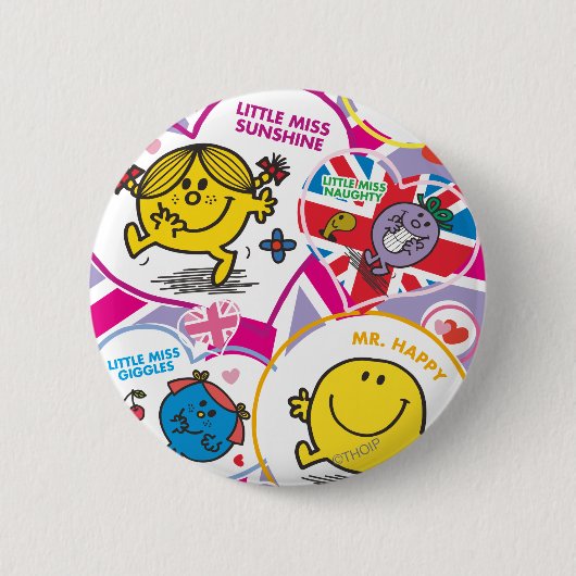 Herr Men & Little Miss UK Herts Button (Vorderseite)