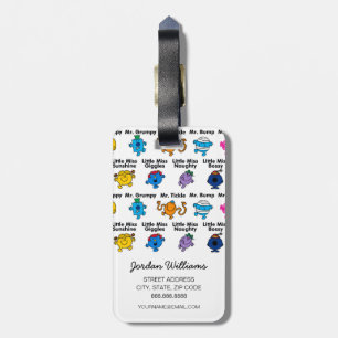 Herr Men & Little Miss   Zeichennamen Gepäckanhänger
