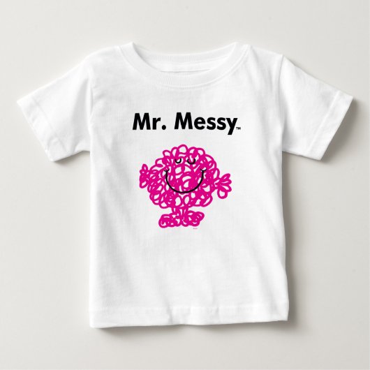 Herr Men | Mr. Messy ist Niedlich, aber Messy Baby T-shirt (Vorderseite)