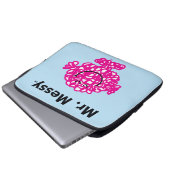 Herr Men | Mr. Messy ist Niedlich, aber Messy Laptopschutzhülle (Vorne Knopf)