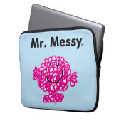 Herr Men | Mr. Messy ist Niedlich, aber Messy Laptopschutzhülle (Vorderseite Links)