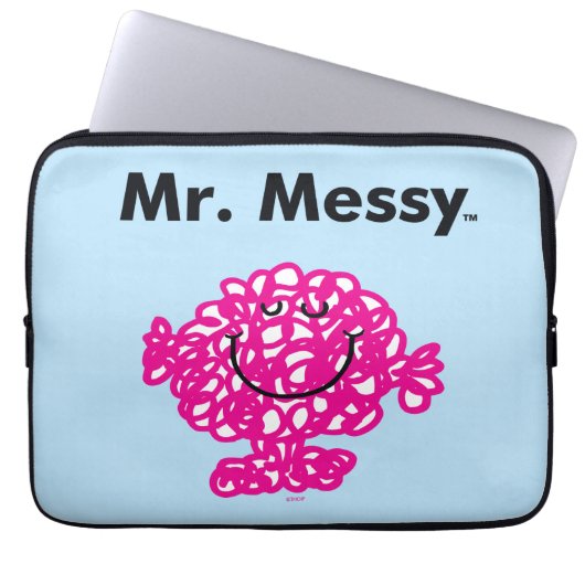Herr Men | Mr. Messy ist Niedlich, aber Messy Laptopschutzhülle (Vorderseite)