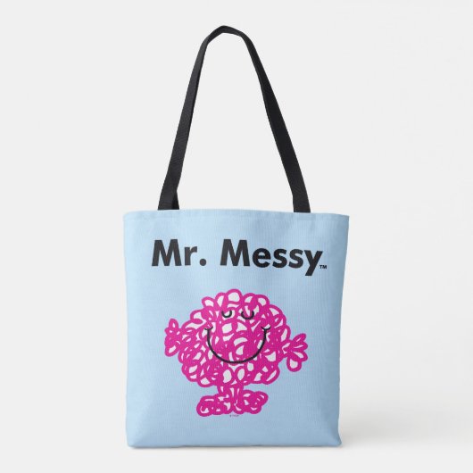 Herr Men | Mr. Messy ist Niedlich, aber Messy Tasche (Rückseite)