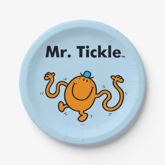 Herr Men | Tickle Will Tickle Pappteller (Vorderseite)