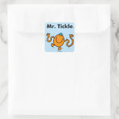Herr Men | Tickle Will Tickle Quadratischer Aufkleber (Tasche)