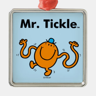 Herr Men   Tickle Will Tickle Silbernes Ornament