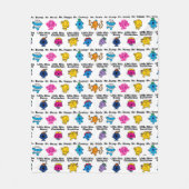 Herr Men u. kleine Charakter-Namen Fräulein-| Fleecedecke (Vorderseite)