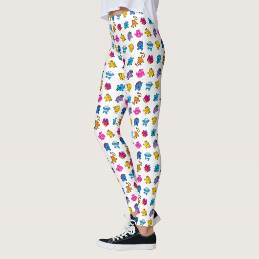 Herr Men u. kleines tanzendes Neonmuster Leggings (Links)