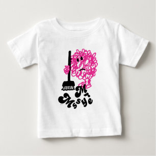 Herr Messy Besen & Name Baby T-shirt