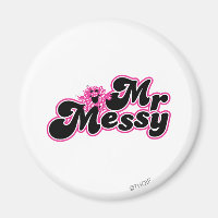 Herr Messy | Große schwarze und rosa Buchstaben