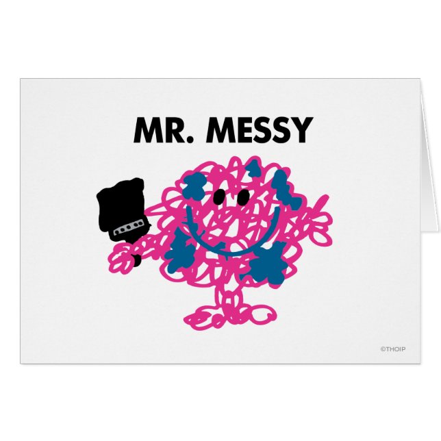 Herr Messy Holding a Paintbrush (Vorderseite (Horizontal))