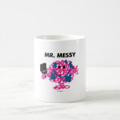 Herr Messy Holding a Paintbrush Kaffeetasse (Mittel)