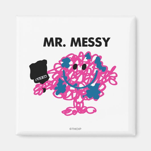 Herr Messy Holding a Paintbrush Magnet (Vorne)