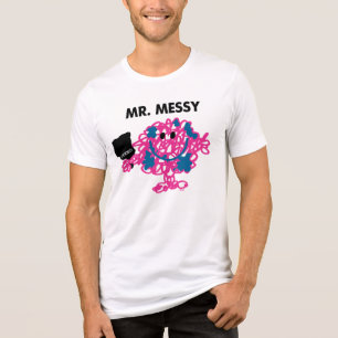 Herr Messy Holding A Paintbrush Tri-Blend Shirt