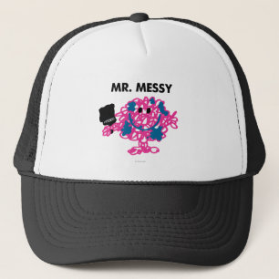 Herr Messy Holding a Paintbrush Truckerkappe