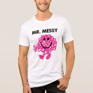 Herr Messy   Klassische Pose Tri-Blend Shirt