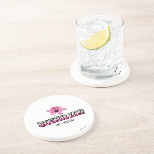 Herr Messy sagt "Aufräumen" Untersetzer (Seite)