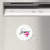 Herr Messy & zwei Schweine Magnet (In Situ (Geschirrspüler))