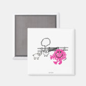 Herr Messy & zwei Schweine Magnet (Vorderseite/Rückseite)