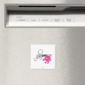 Herr Messy & zwei Schweine Magnet (In Situ (Geschirrspüler))