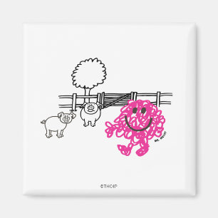 Herr Messy & zwei Schweine Magnet
