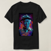 Herr Miagi - Blacklight Art Style - Synthwave T-Sh T-Shirt (Design vorne)