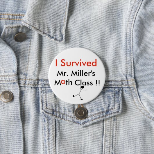 Herr Millers Math Class Button (Beispiel)