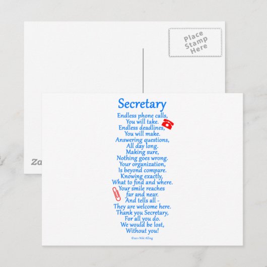 Herr Minister dankt Postkarte (Vorne/Hinten)