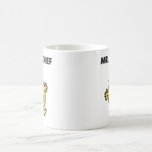 Herr Mischief |, das vergnügt lächelt Kaffeetasse (Mittel)