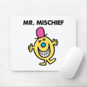 Herr Mischief | Lächeln fröhlich Mousepad (Mit Mouse)