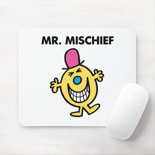 Herr Mischief | Lächeln fröhlich Mousepad (Mit Mouse)